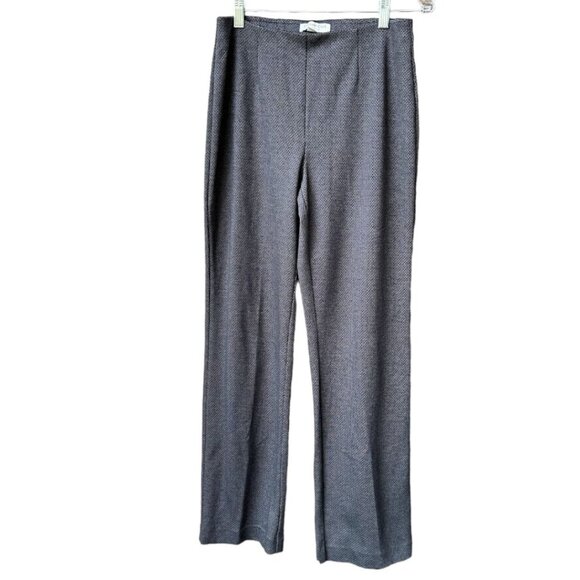 Coldwater Creek Women's XS Classic Straight Leg Fit Stretch Black Print Pants - Picture 1 of 5